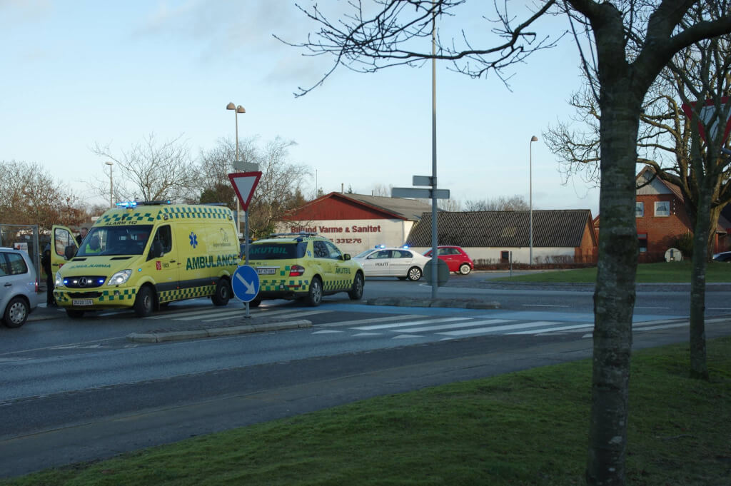 Cykellist påkørt i rundkørsel på Vejlevej i Billund
