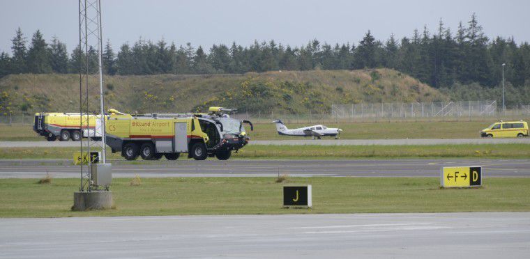 Sikkerhedslanding i Billund Lufthavn
