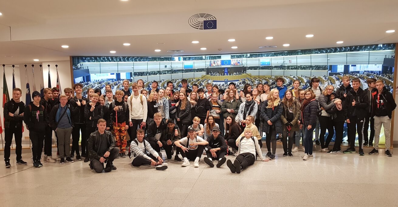 Billund-elever på besøg i Europa-Parlamentet
