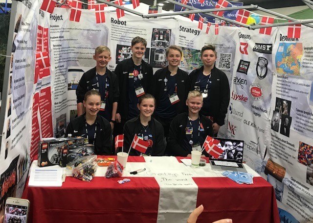 Billund-elever repræsenterede Danmark ved FLL-finale