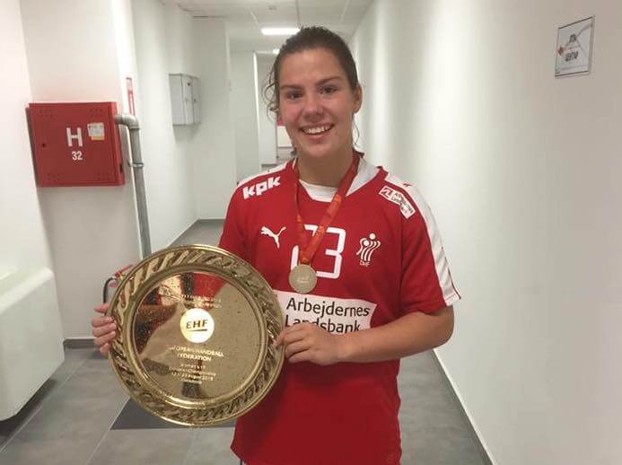 Grindsted pigen Laura Jensen med da Danmark blev U17 Europamestre