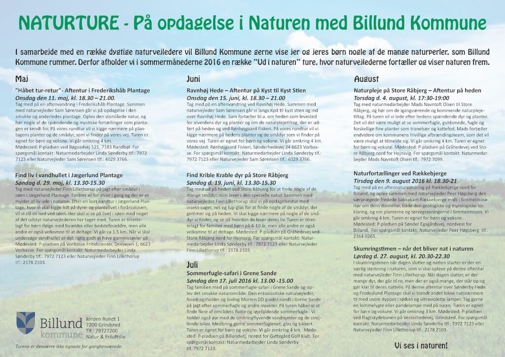 NATURTURE – På opdagelse i Naturen med Billund Kommune