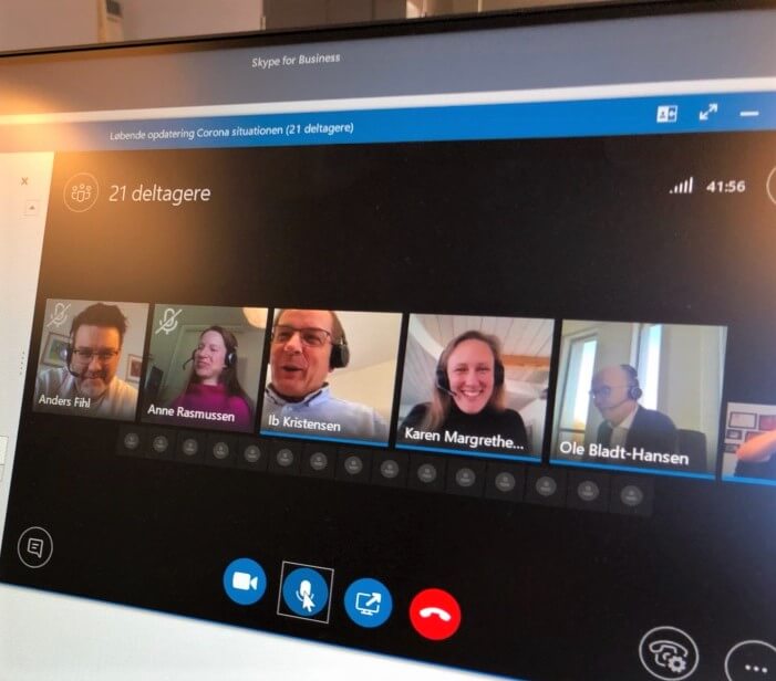 Næste byrådsmøde er via Skype