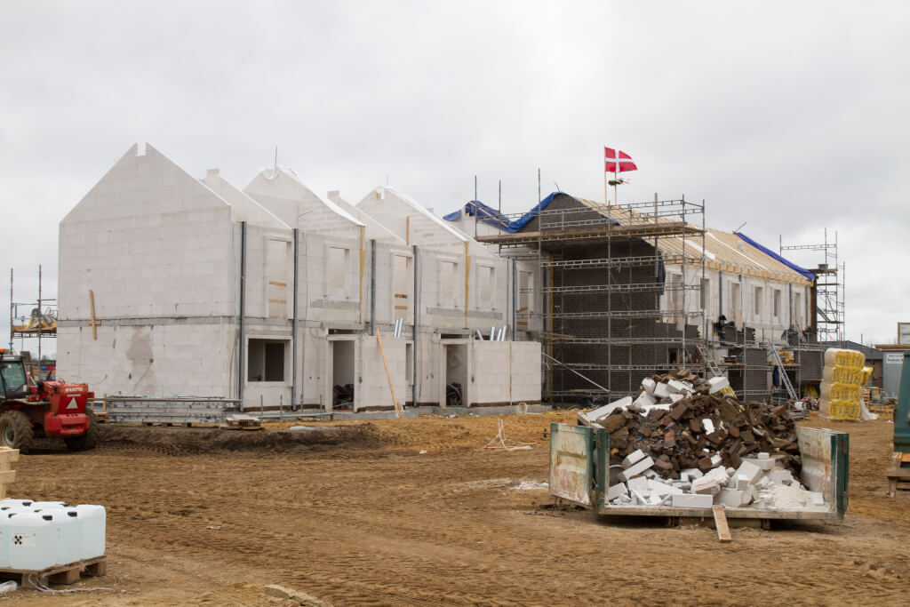 Nye moderne boliger rejser sig i Billund