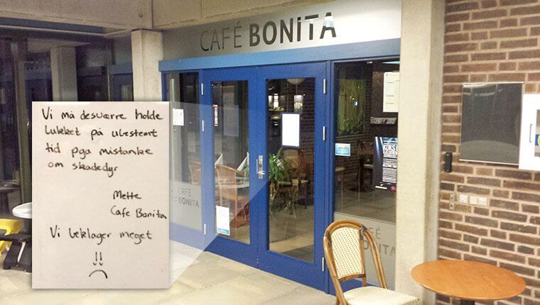 Cafe Bonita midlertidigt lukket