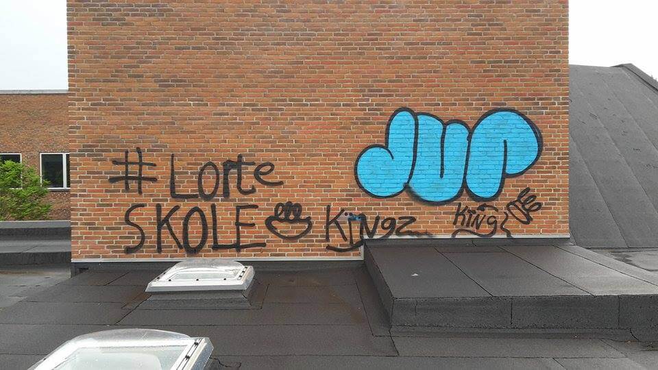 Graffiti-hærværk på BillundSkolen
